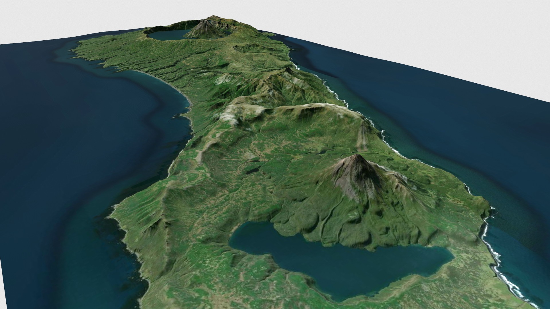Onekotan island Great Kuril Islands 3D model_6