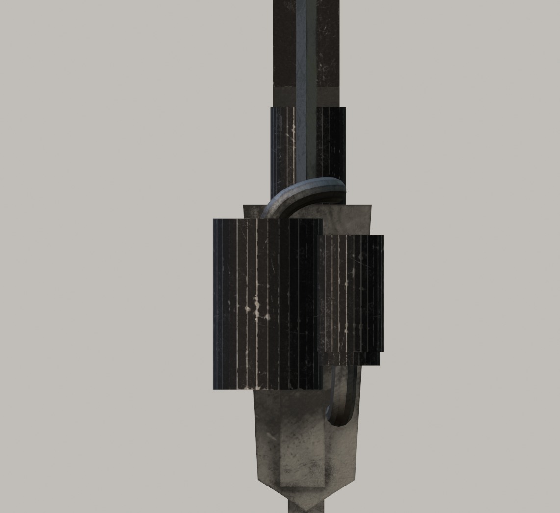 Heat sword Low-poly 3D model_21