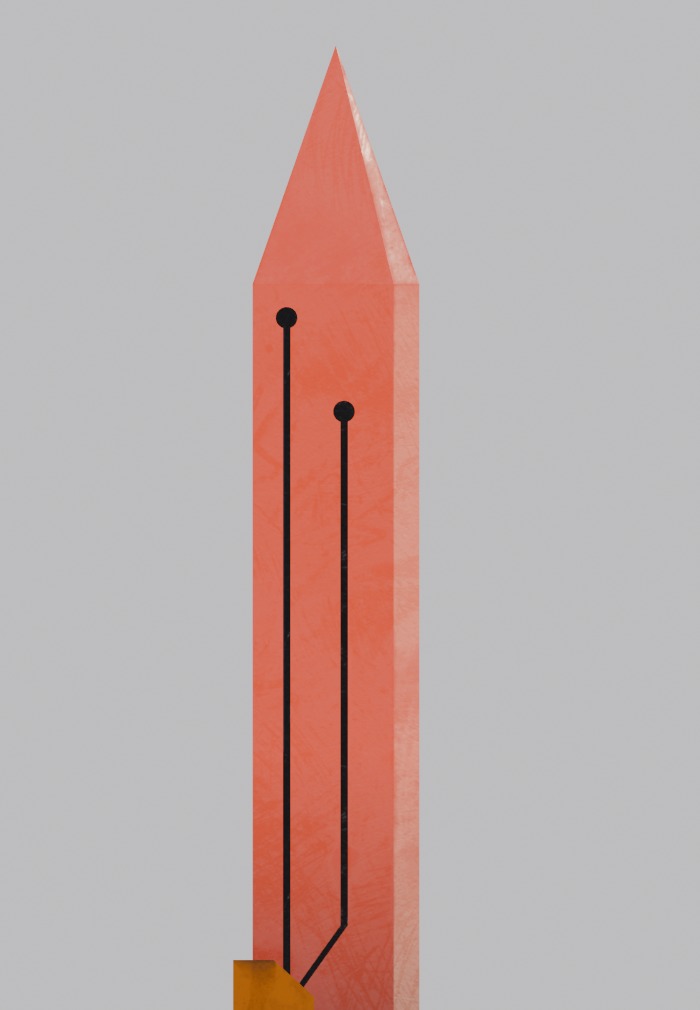 Heat sword Low-poly 3D model_11