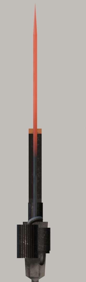 Heat sword Low-poly 3D model_19