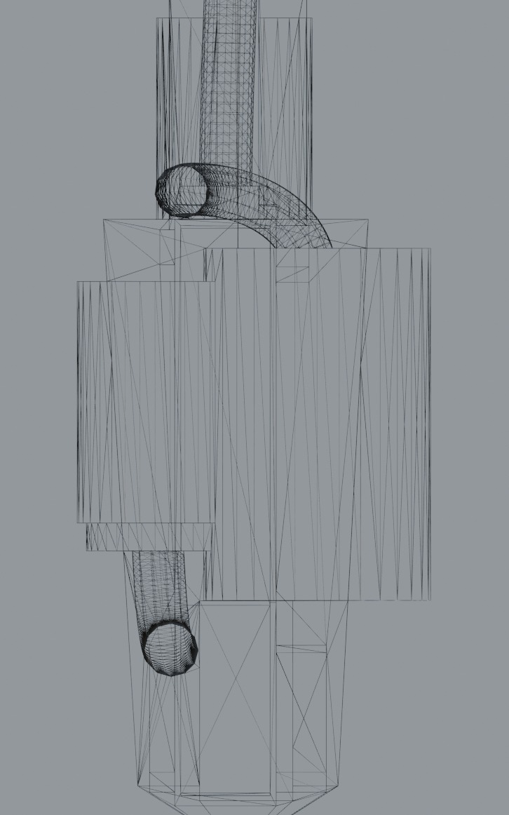 Heat sword Low-poly 3D model_17