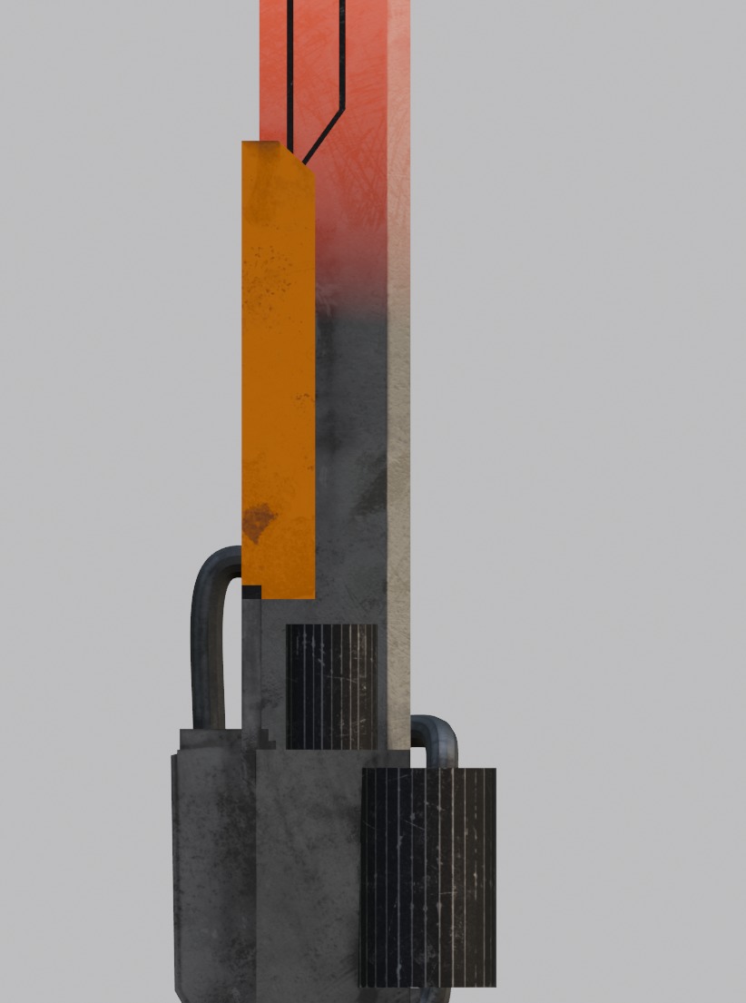Heat sword Low-poly 3D model_22