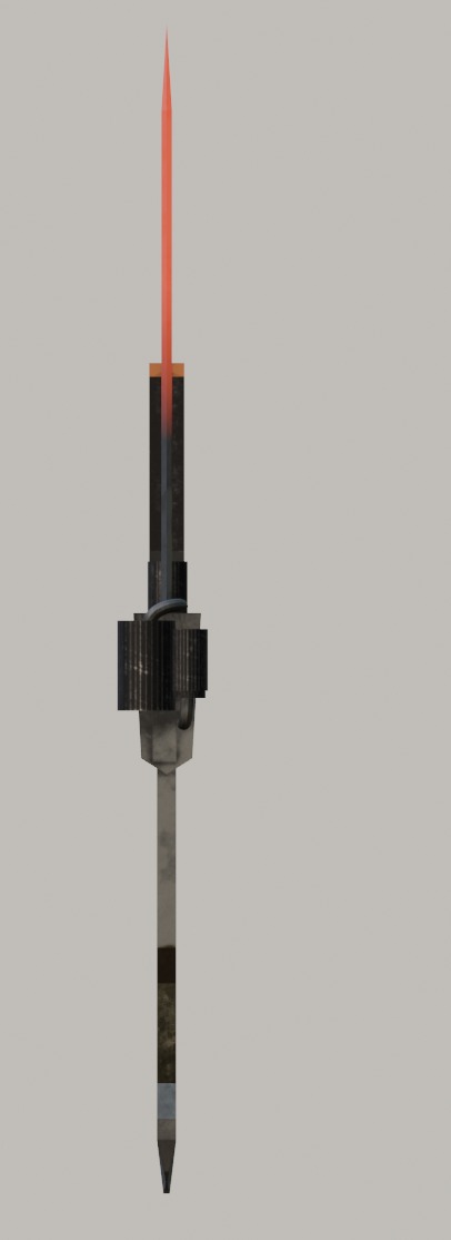 Heat sword Low-poly 3D model_18