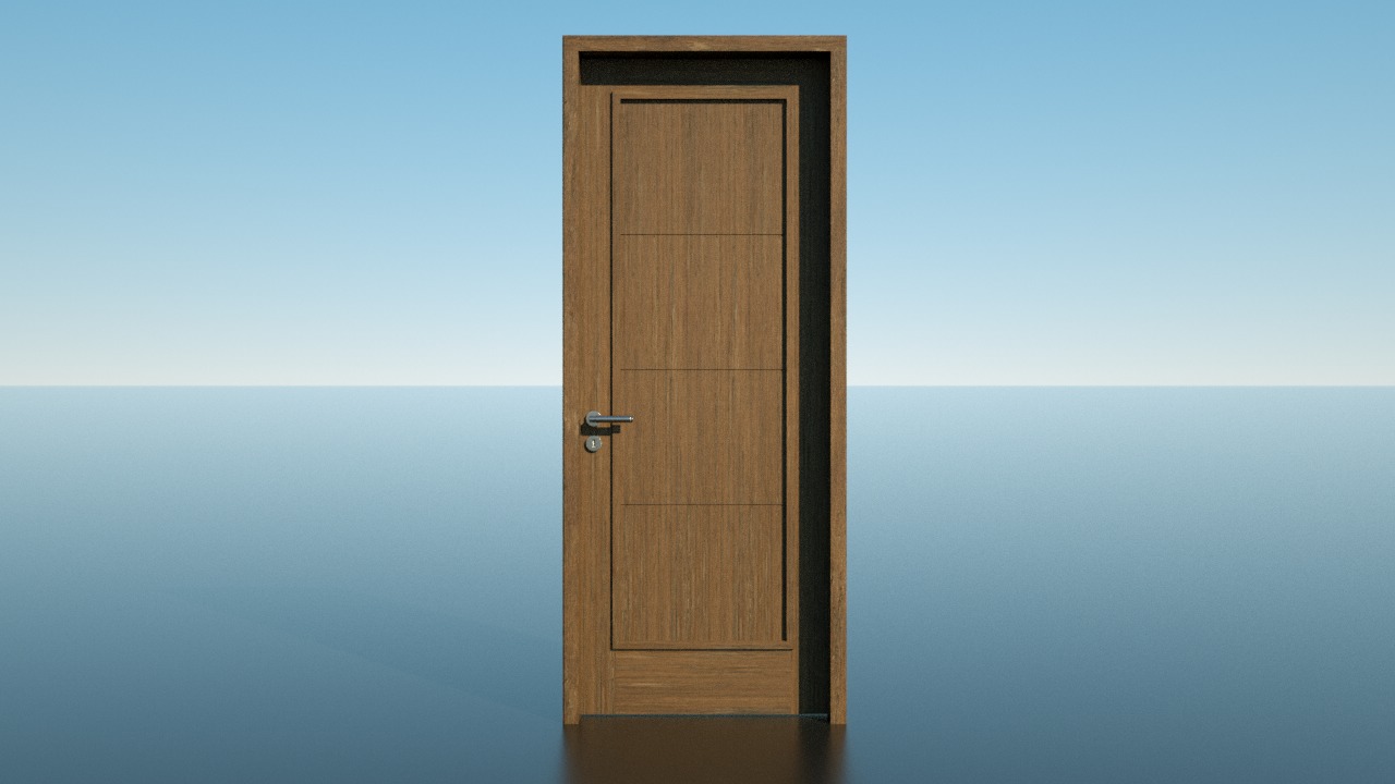 door PSL wooden bundle 3D model_5