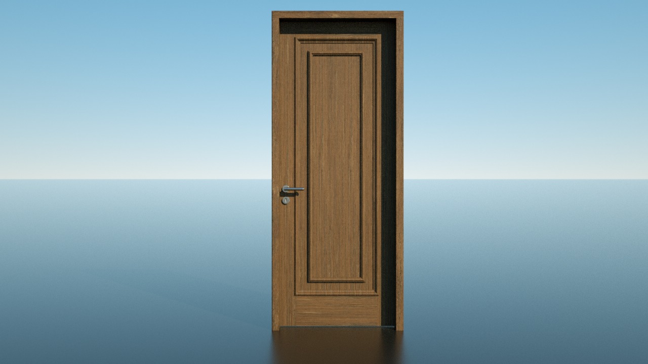 door PSL wooden bundle 3D model_4