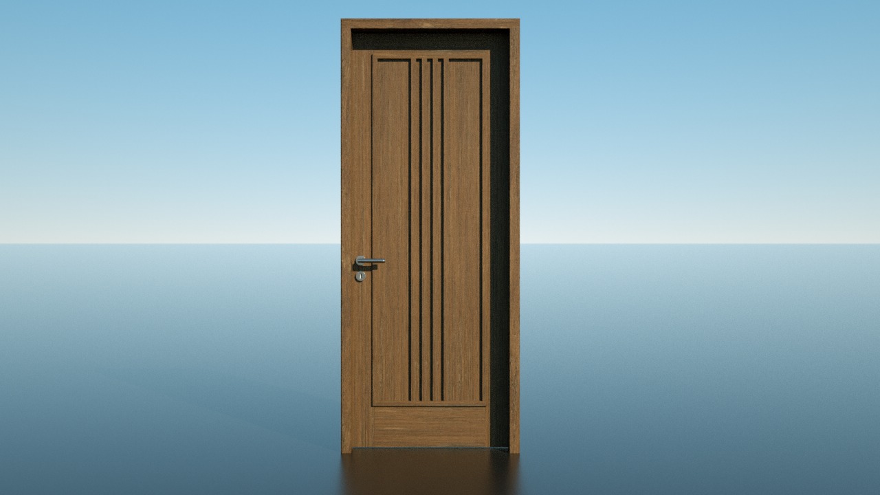 door PSL wooden bundle 3D model_6