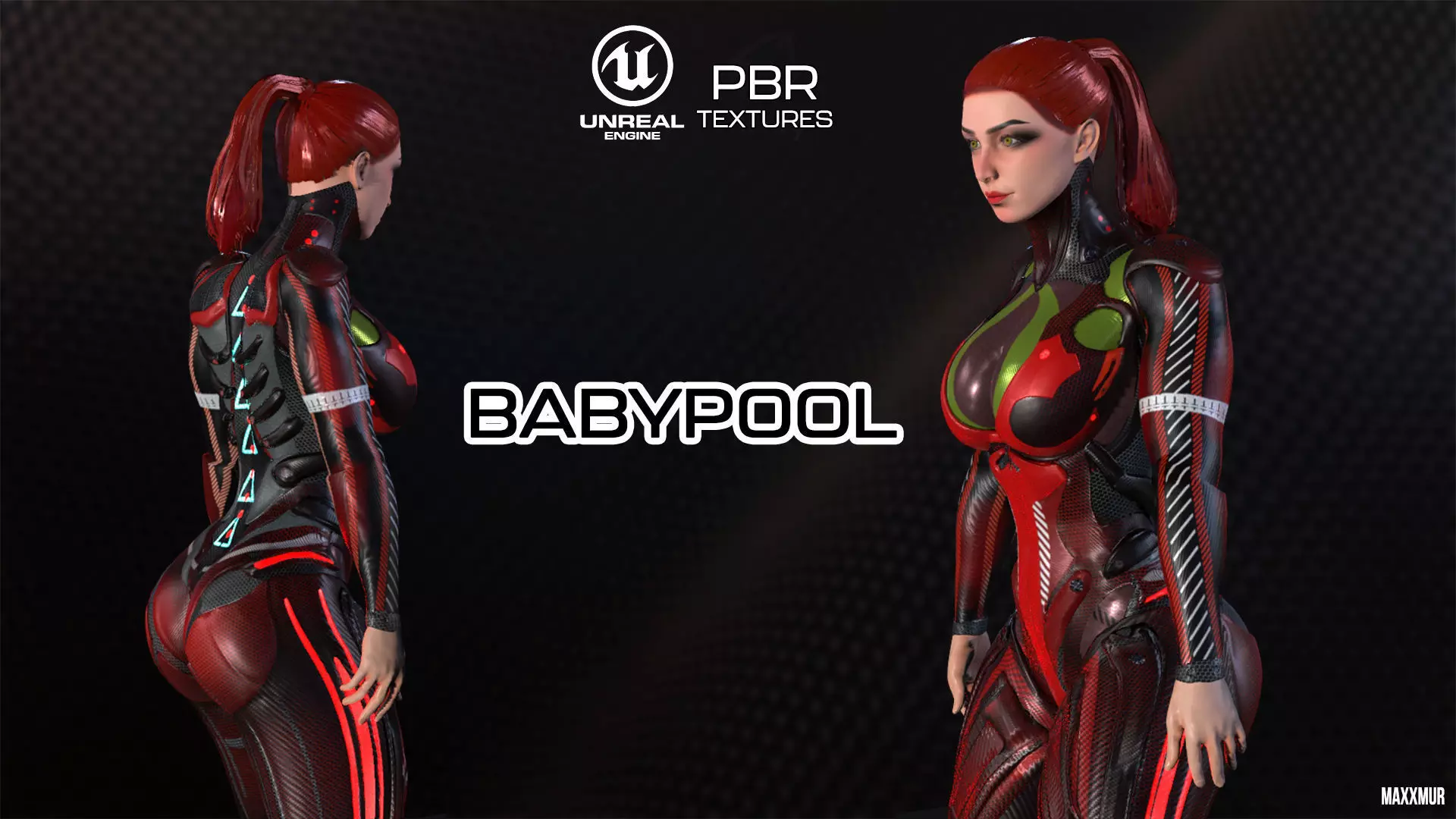 BABYPOOL Low-Poly Game Ready PBR 3D Character Low-poly 3D model_0