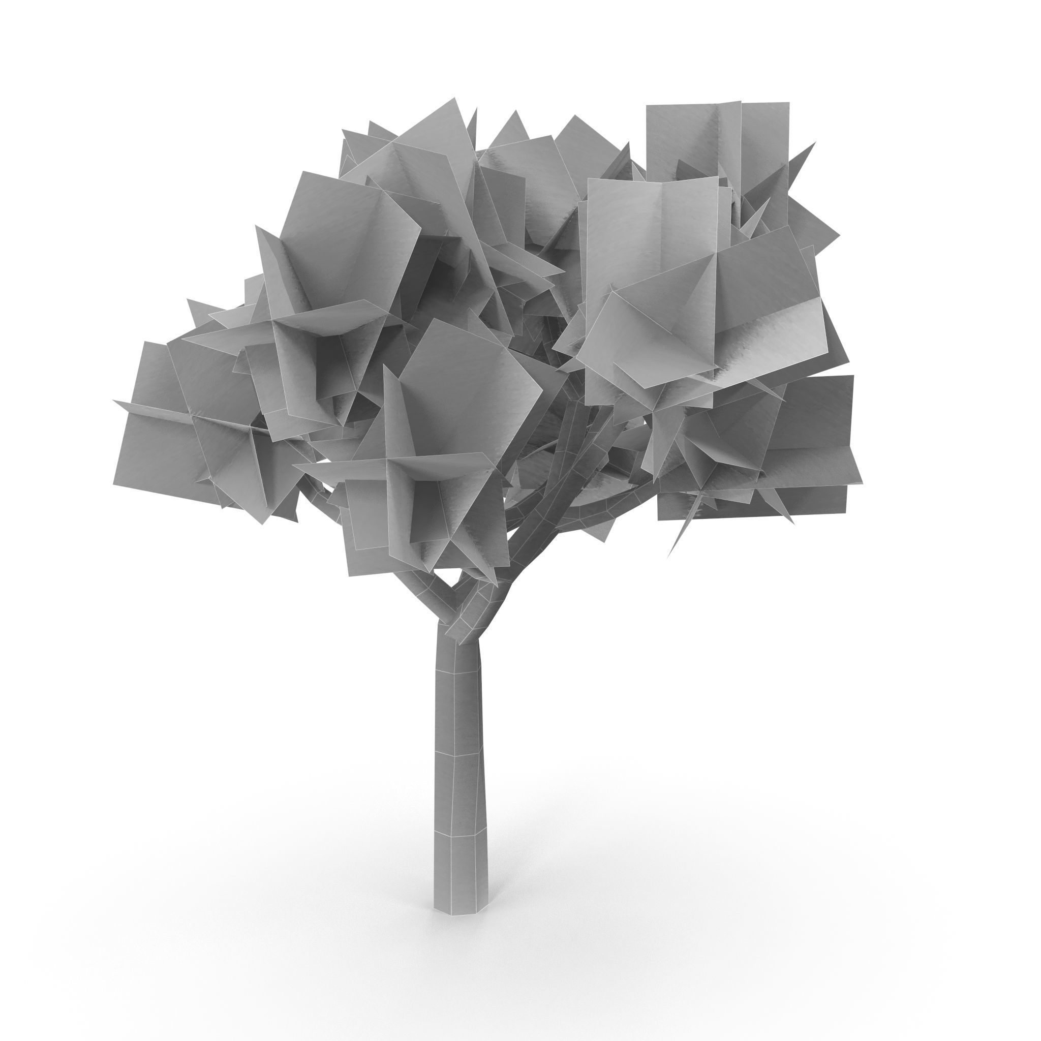 Joshua Tree Low Poly Low-poly 3D model_4
