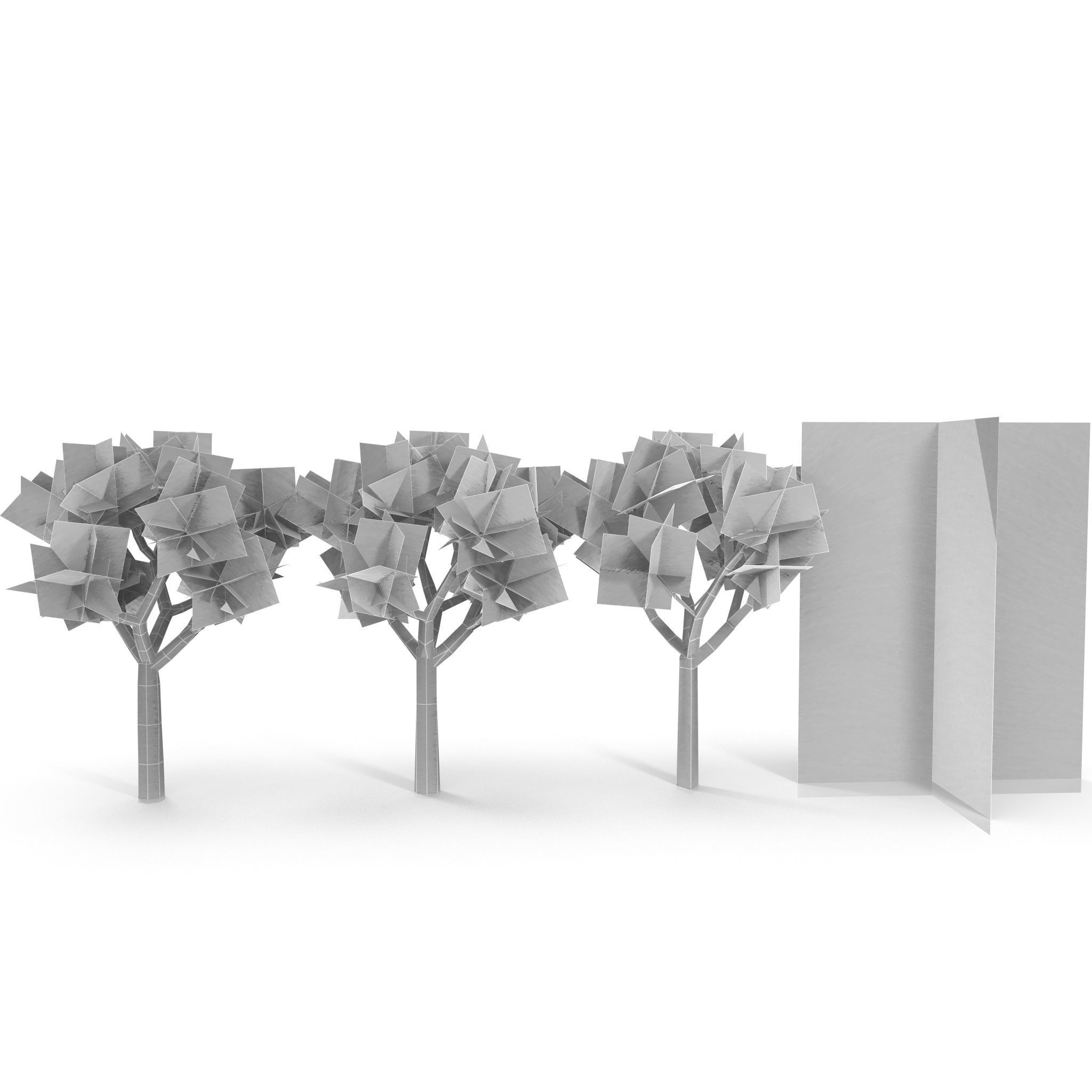 Joshua Tree Low Poly Low-poly 3D model_3