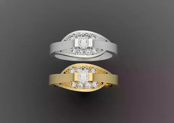 Gold Ring 3D Design
