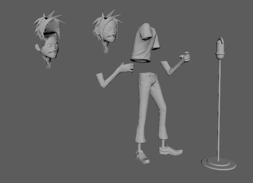 Gorillaz Superplastic Fan Art 3D print model_3