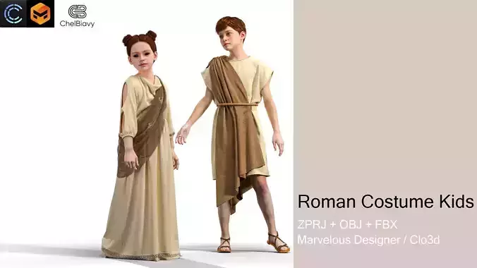 Roman Costume Kids