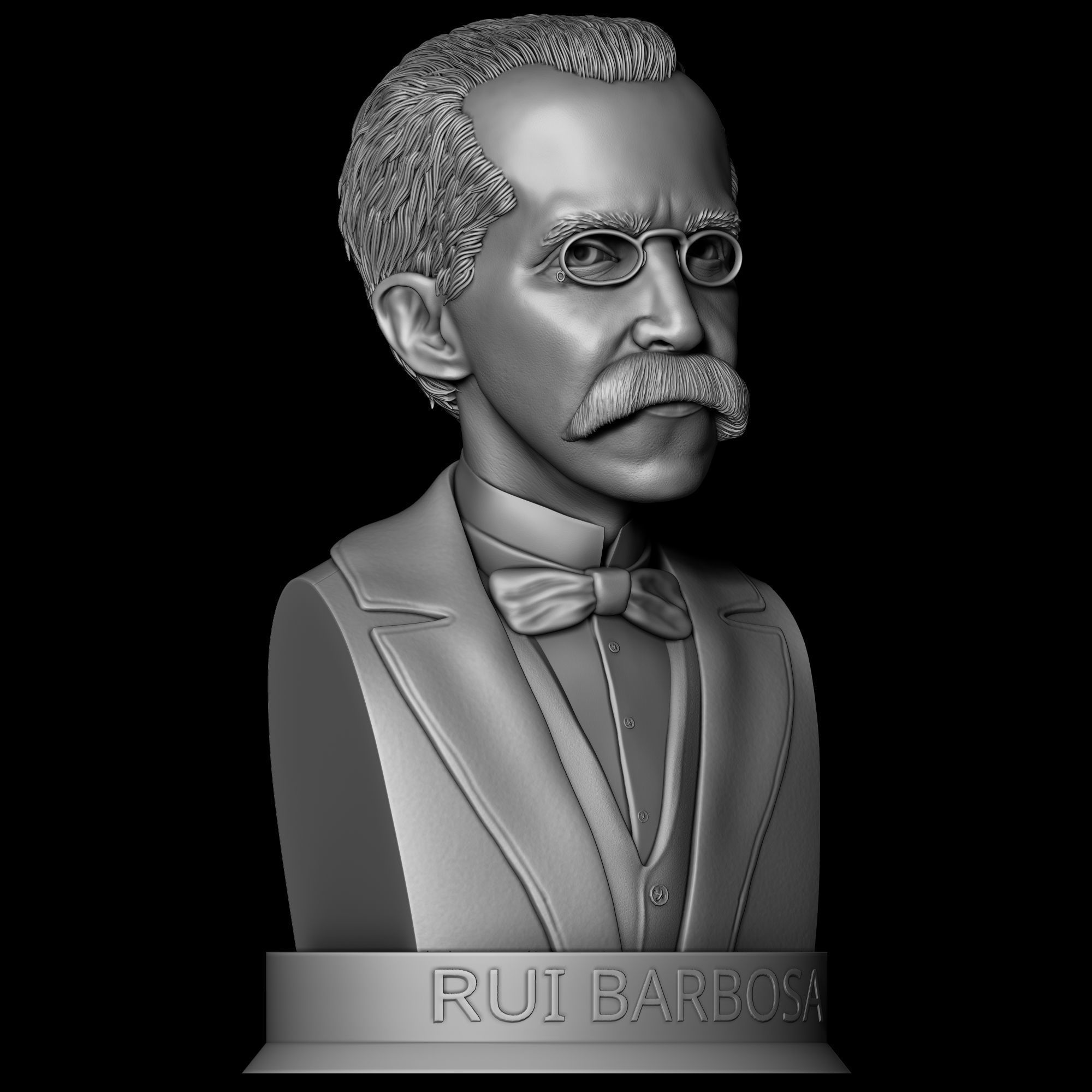 Ruy Barbosa 3D Model Sculpture 3D print model_4