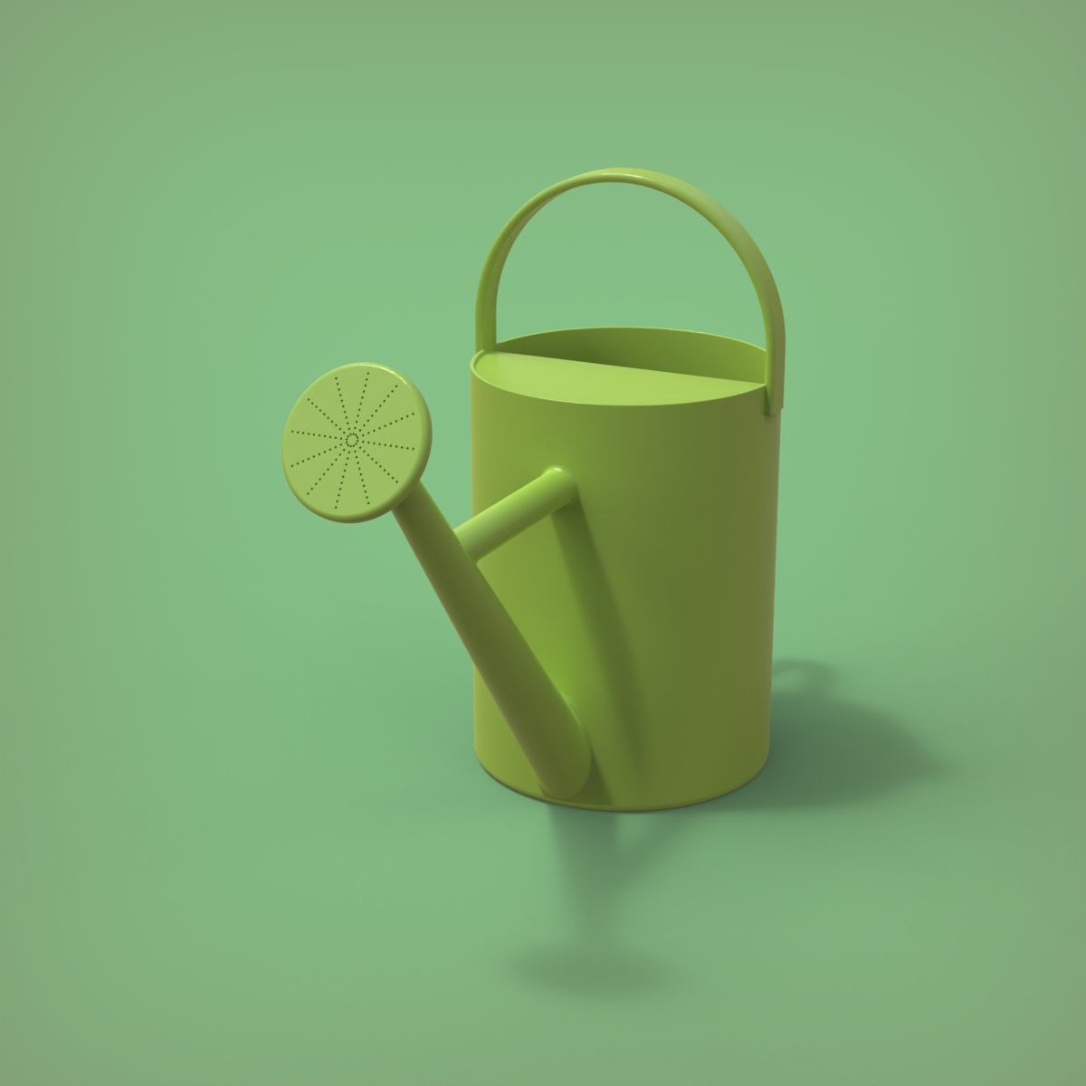 Watering Can 3D print model_10