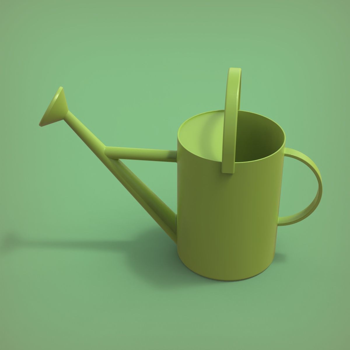 Watering Can 3D print model_7