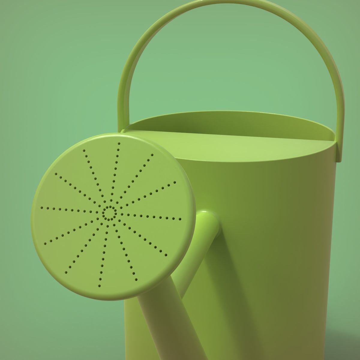 Watering Can 3D print model_11