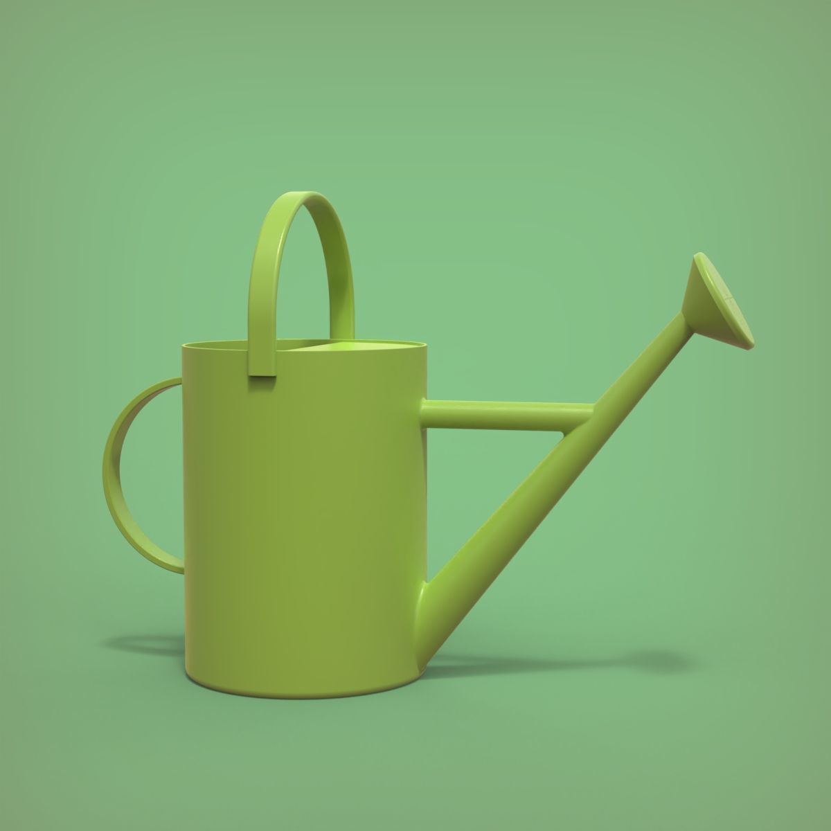 Watering Can 3D print model_12