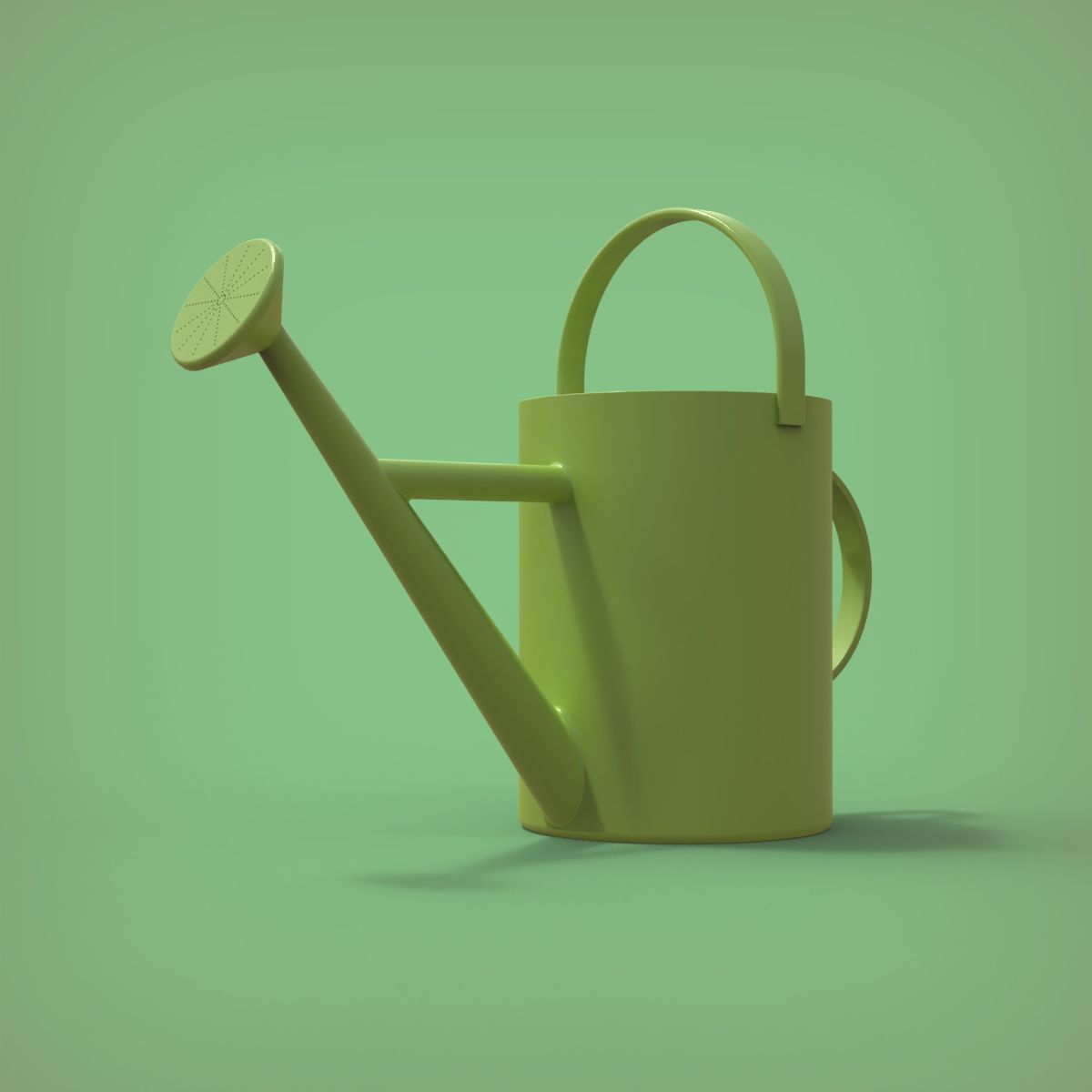Watering Can 3D print model_3