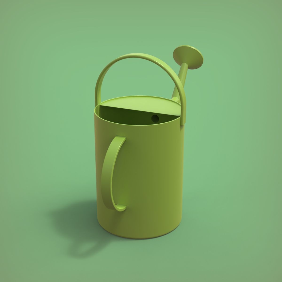 Watering Can 3D print model_13