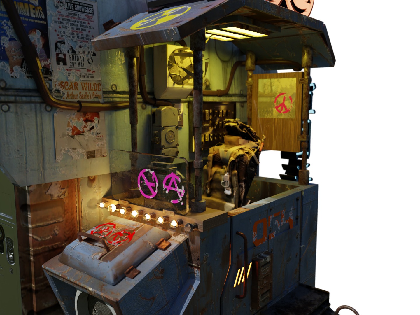 Sentient Cola Cart Vending Machine 3D model_4