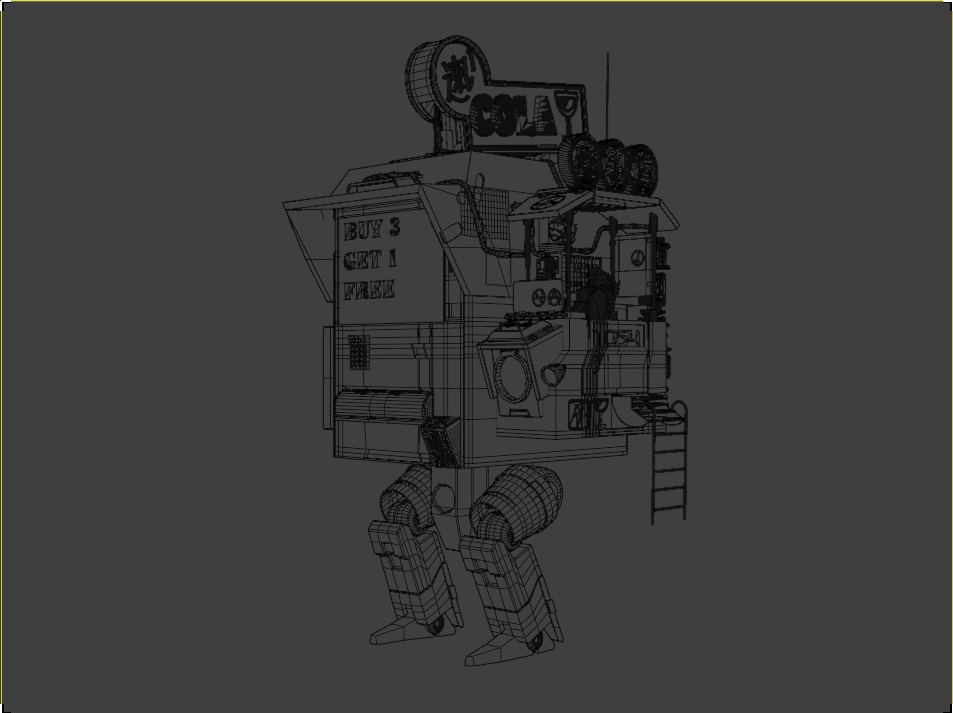 Sentient Cola Cart Vending Machine 3D model_2