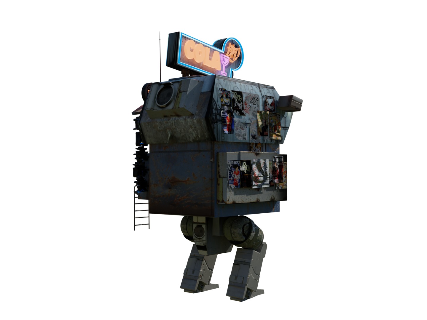 Sentient Cola Cart Vending Machine 3D model_15