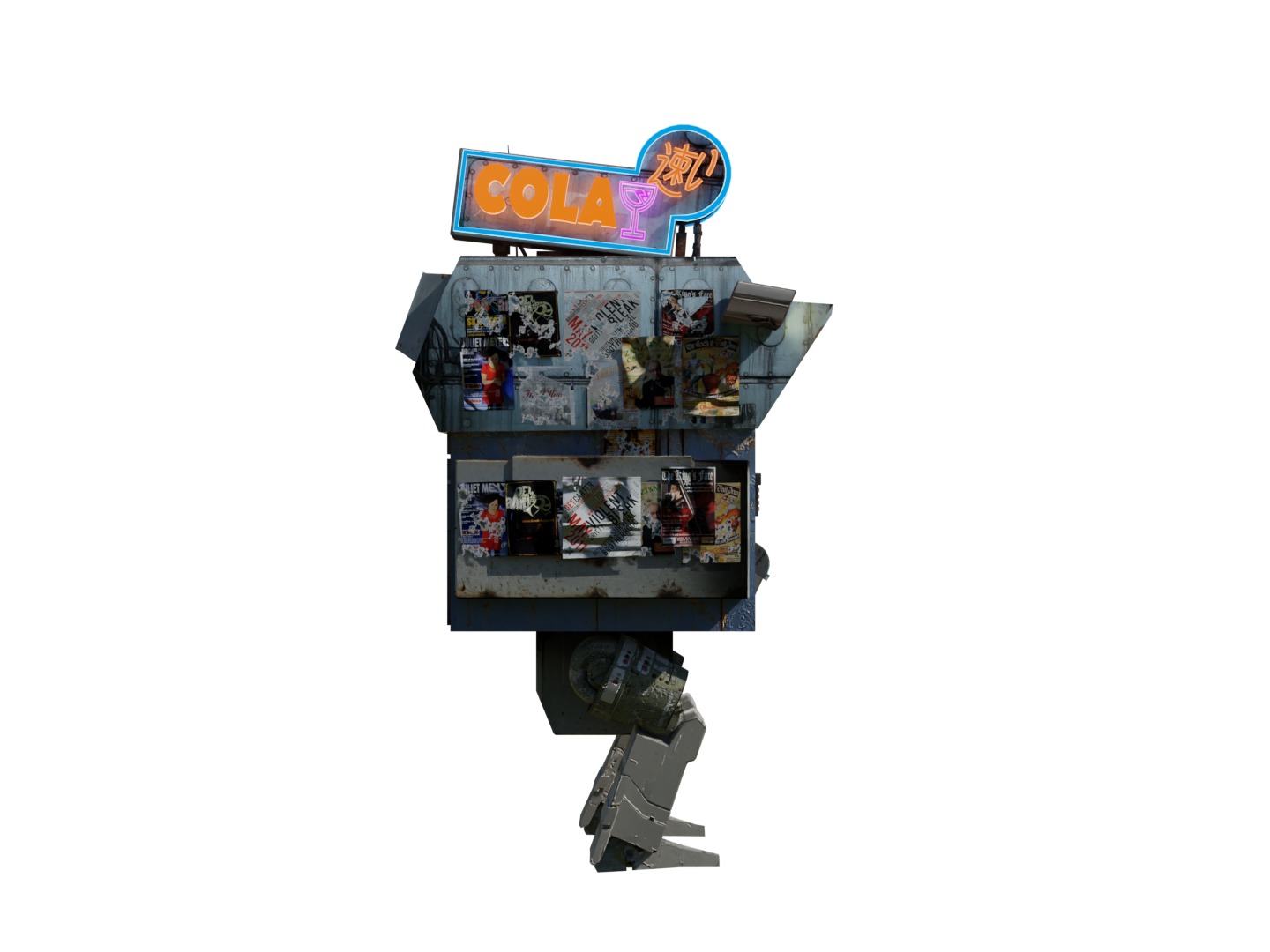 Sentient Cola Cart Vending Machine 3D model_17