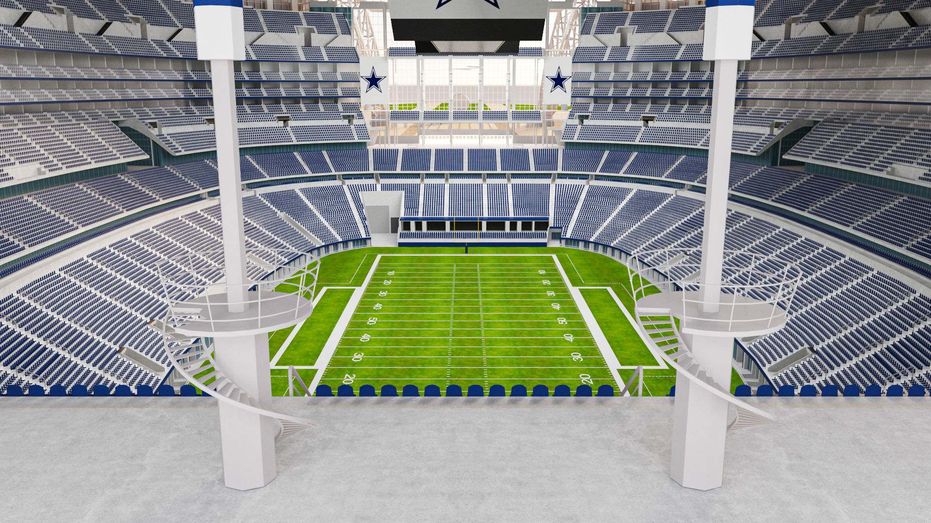 AT and T Stadium - Cowboys 3D model_4