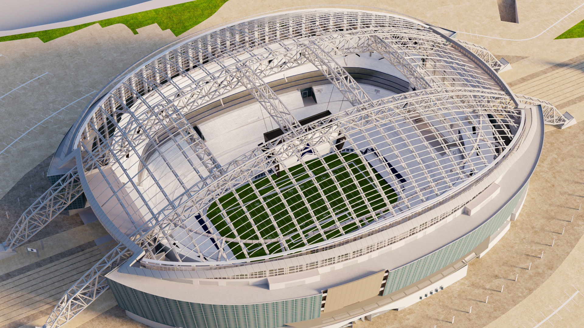 AT and T Stadium - Cowboys 3D model_1