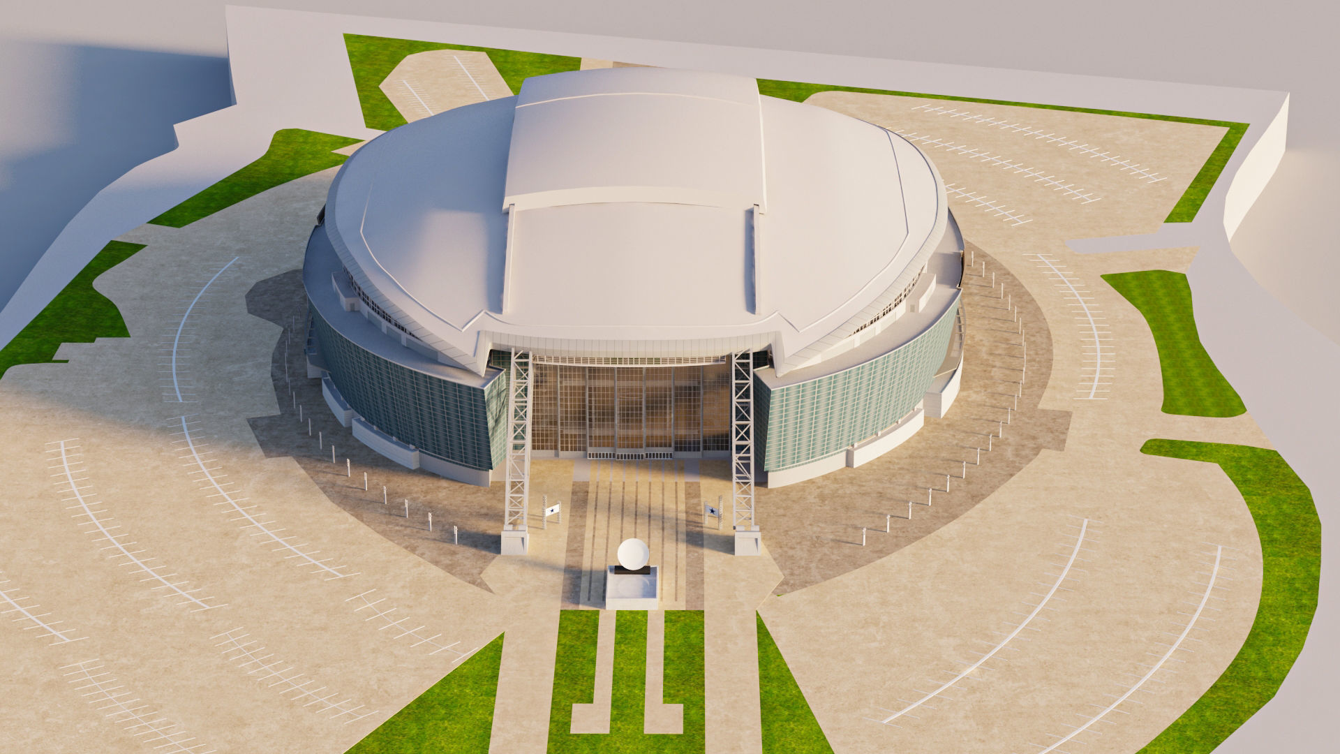 AT and T Stadium - Cowboys 3D model_16