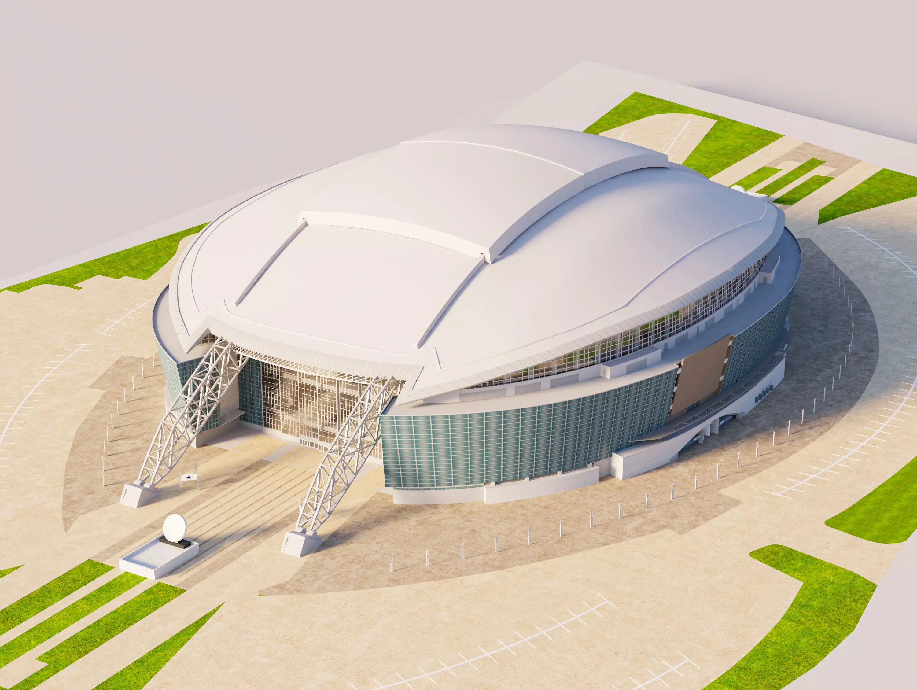 AT and T Stadium - Cowboys 3D model_0