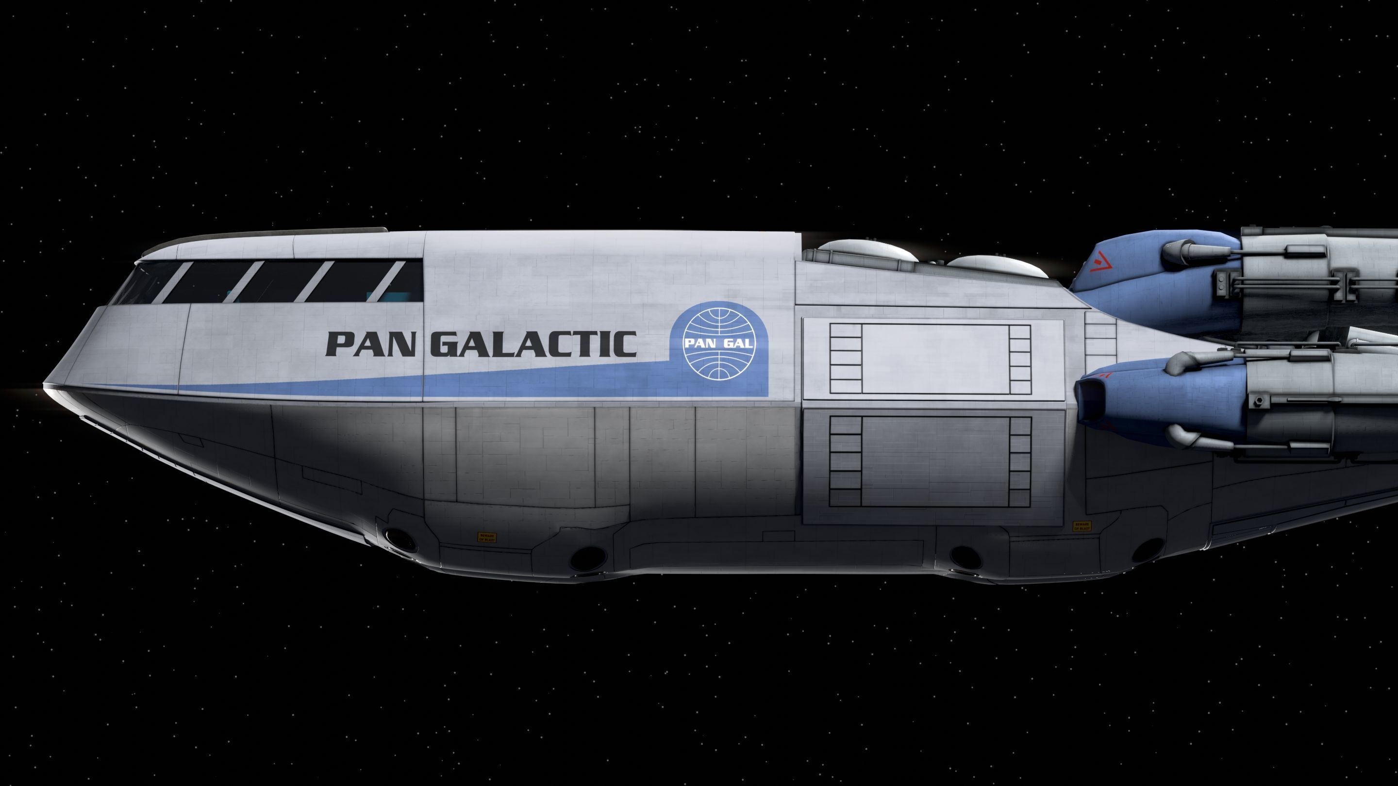 Battlestar Galactica - Colonial Shuttle Mk2 with 6 Color Schemes 3D model_14