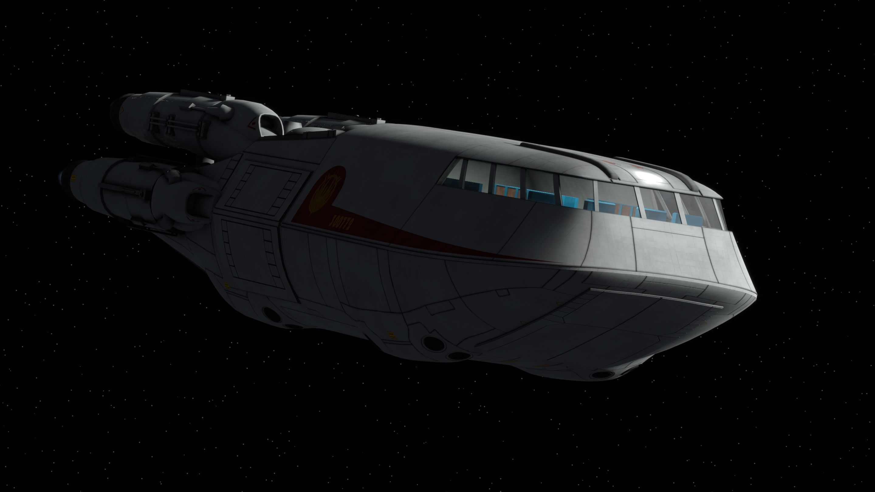 Battlestar Galactica - Colonial Shuttle Mk2 with 6 Color Schemes 3D model_3