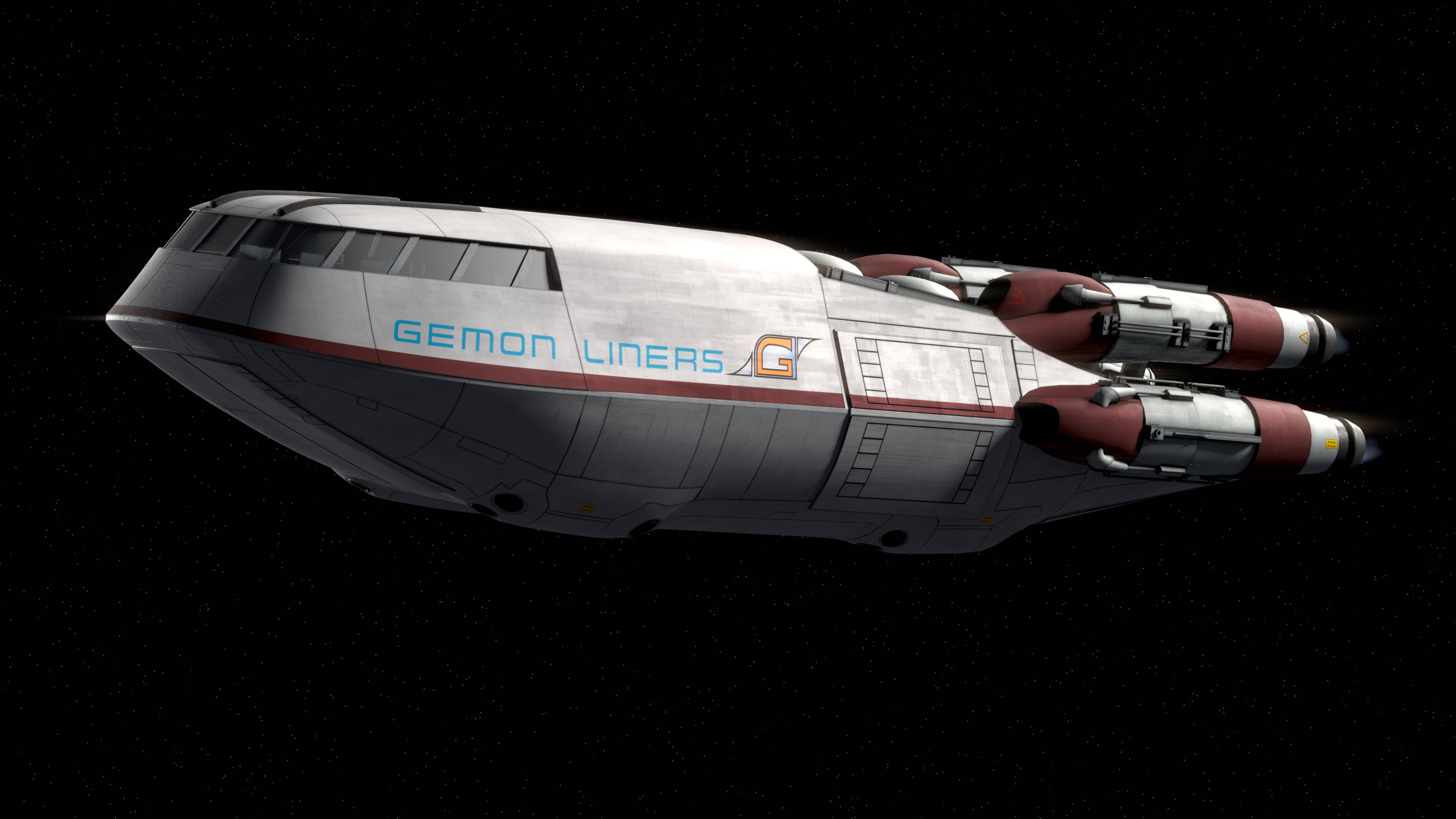 Battlestar Galactica - Colonial Shuttle Mk2 with 6 Color Schemes 3D model_5