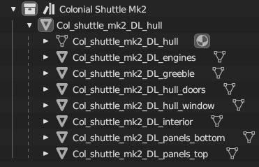 Battlestar Galactica - Colonial Shuttle Mk2 with 6 Color Schemes 3D model_23