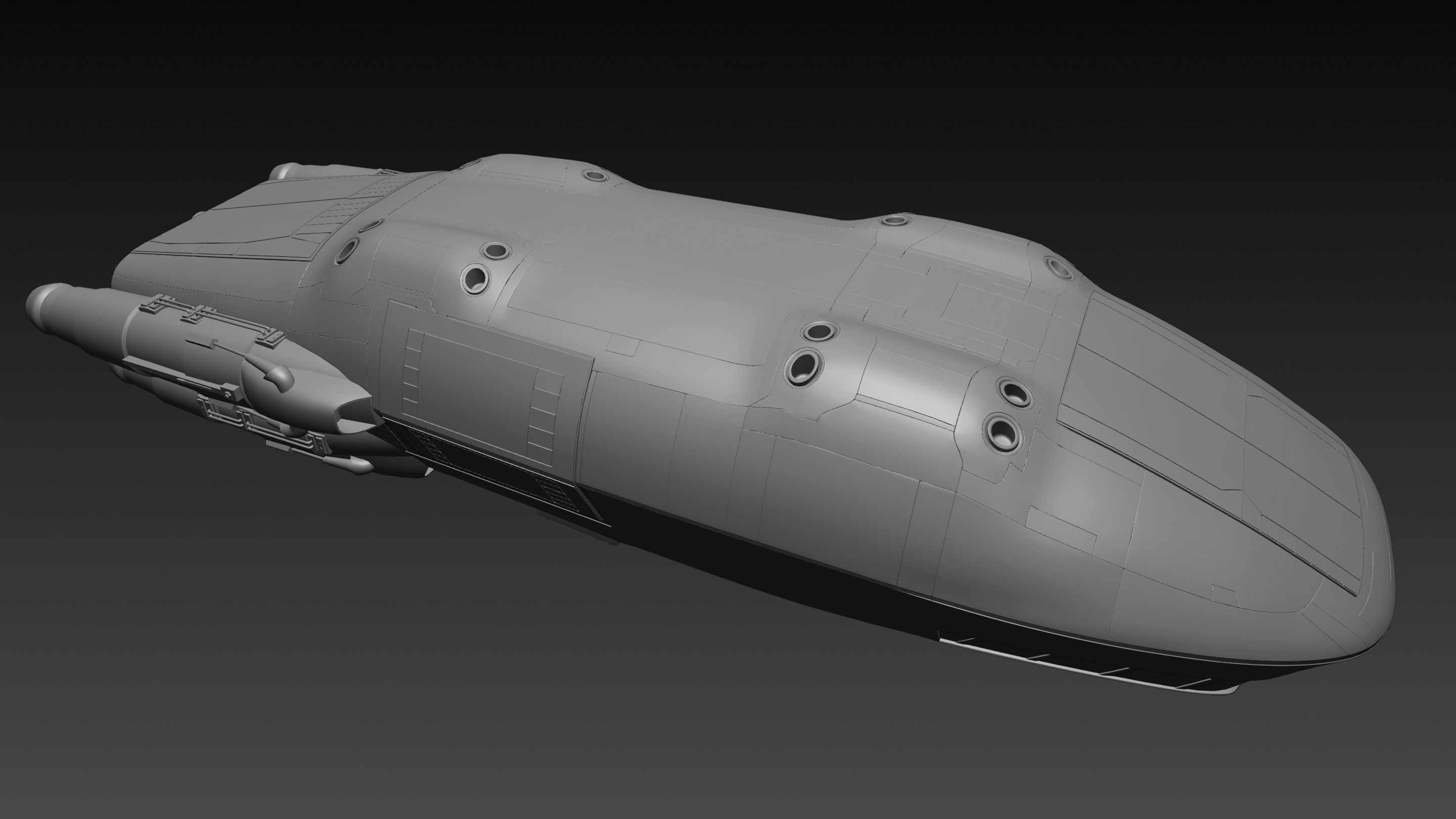 Battlestar Galactica - Colonial Shuttle Mk2 with 6 Color Schemes 3D model_20