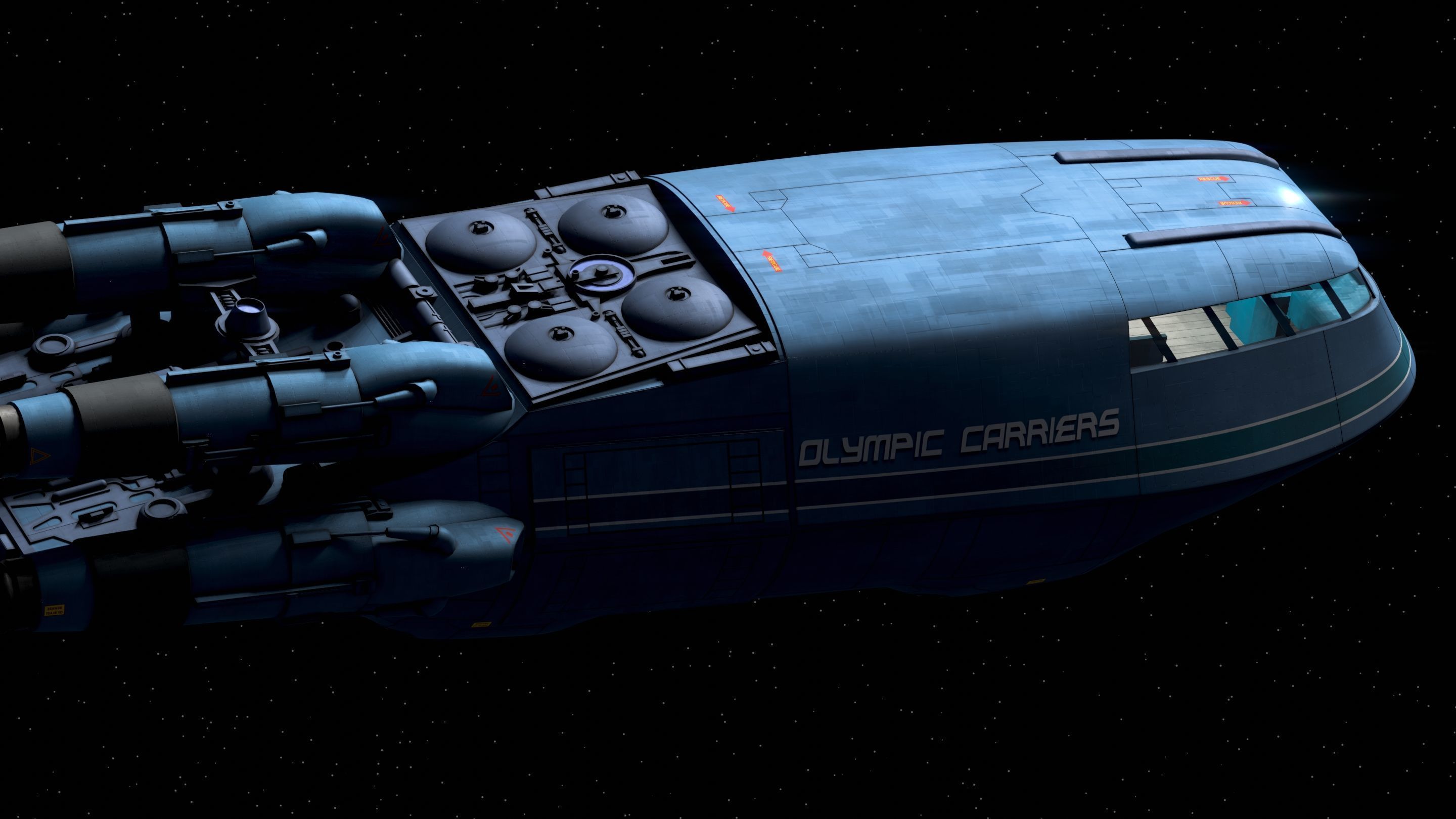 Battlestar Galactica - Colonial Shuttle Mk2 with 6 Color Schemes 3D model_10