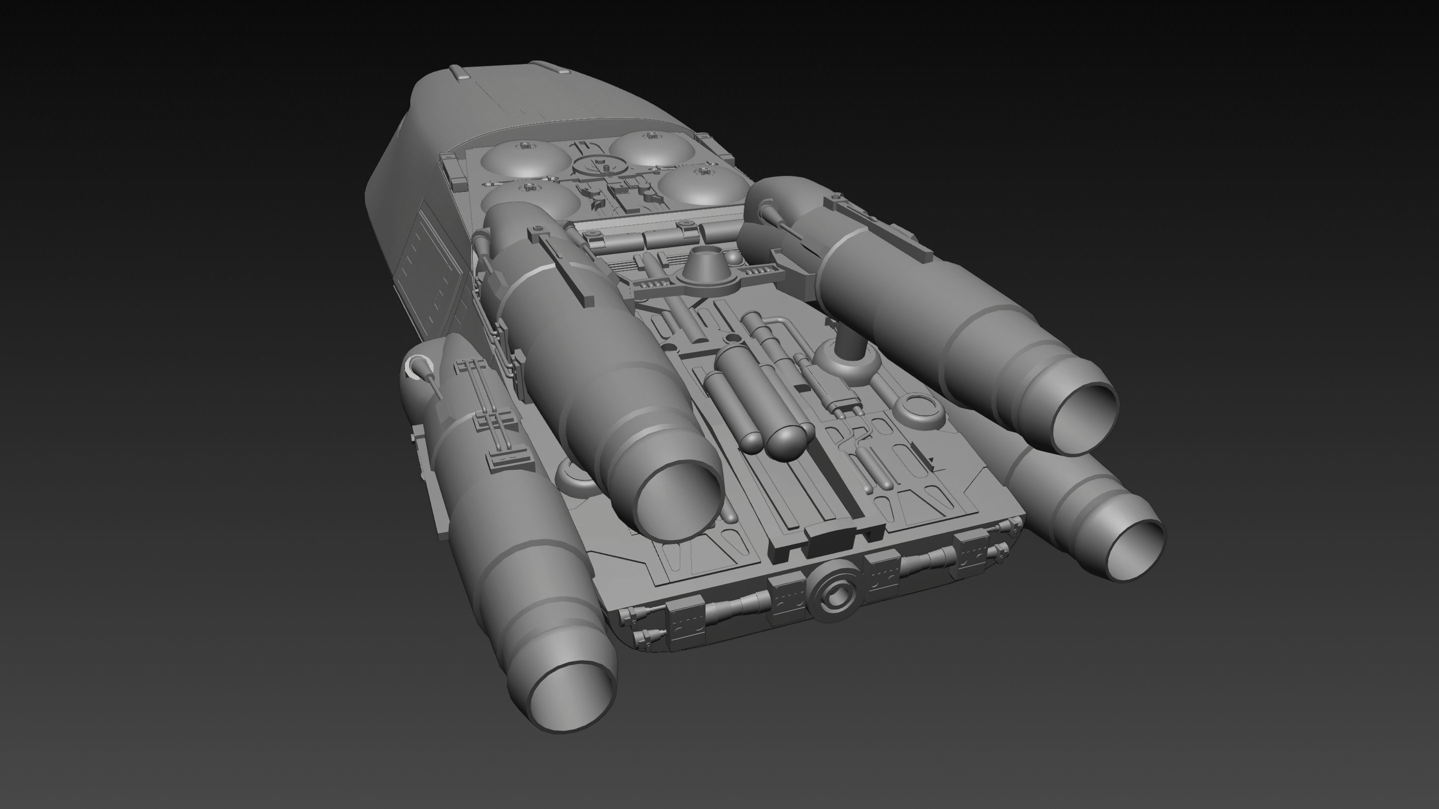 Battlestar Galactica - Colonial Shuttle Mk2 with 6 Color Schemes 3D model_22