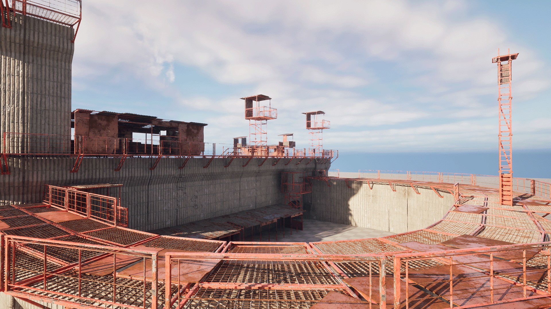 Post Apocalyptic Wall Modular Pack Low-poly 3D model_6