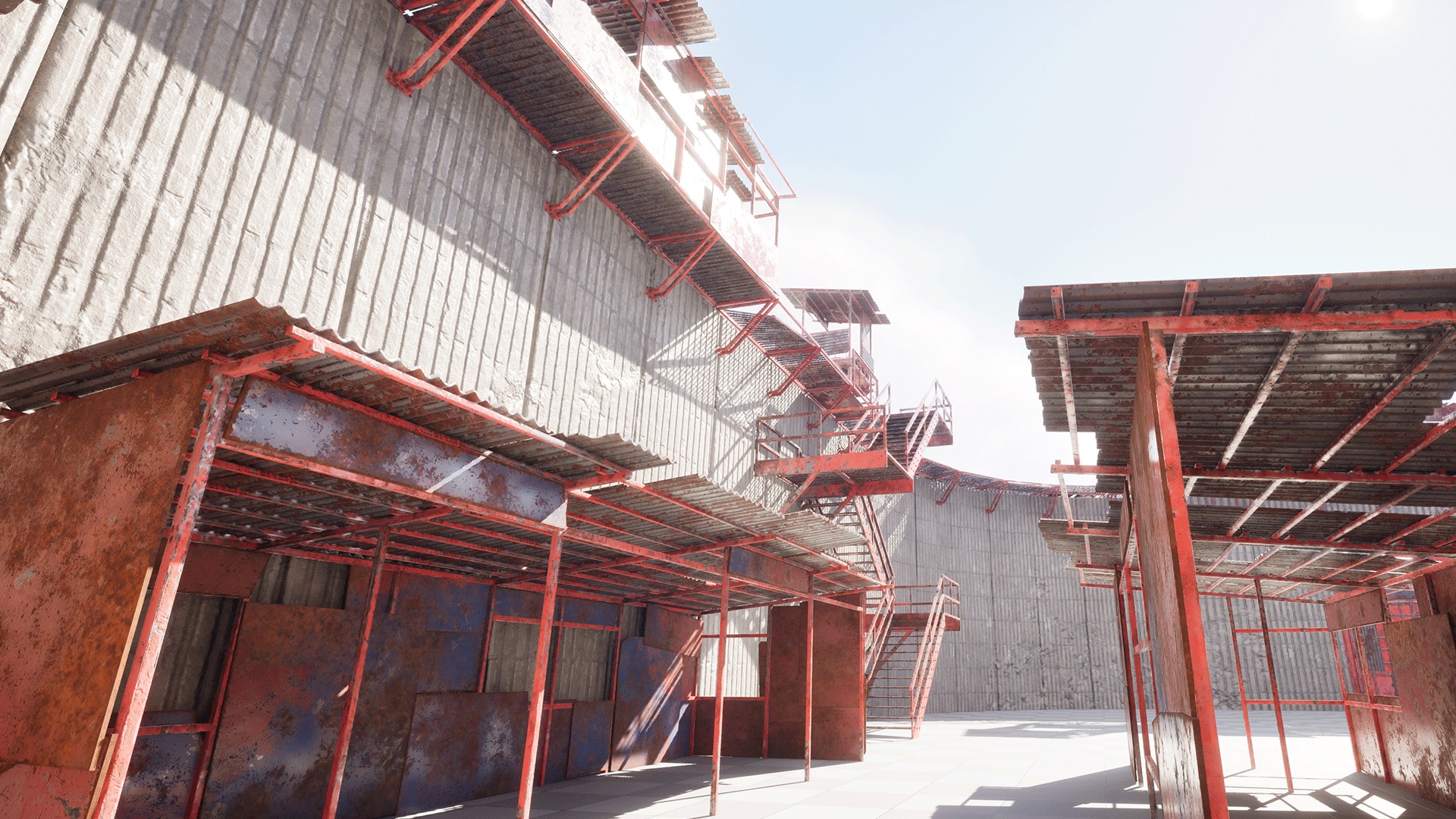 Post Apocalyptic Wall Modular Pack Low-poly 3D model_15