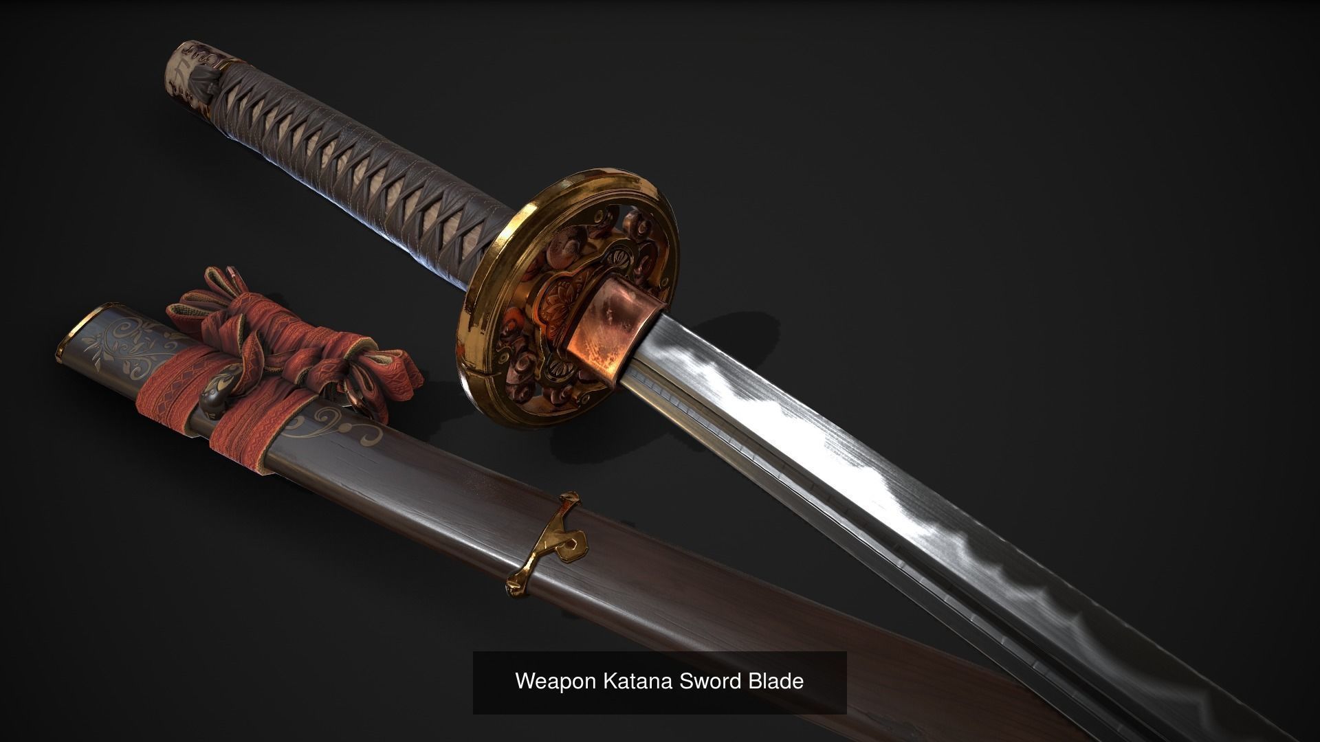 Sword Blade PBR 3D Model Collection_1