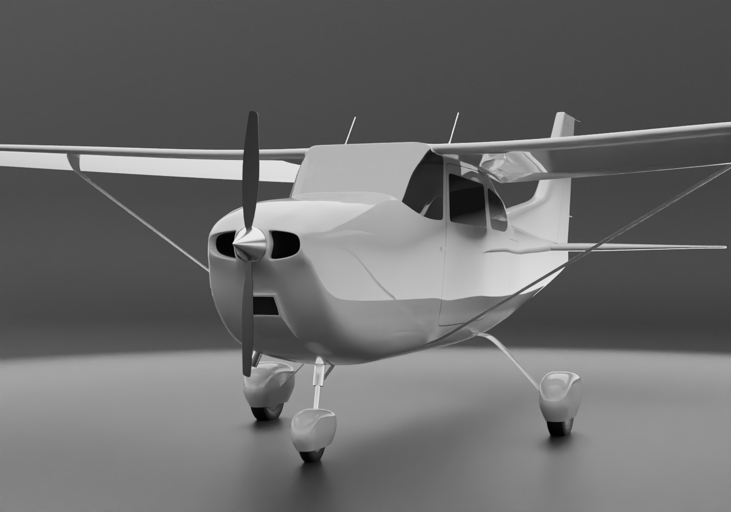 Cessna 172 Skyhawk  3D model_1