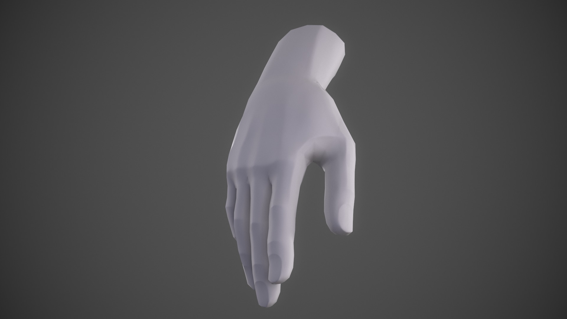 Stylised Hand Low-poly 3D model_2