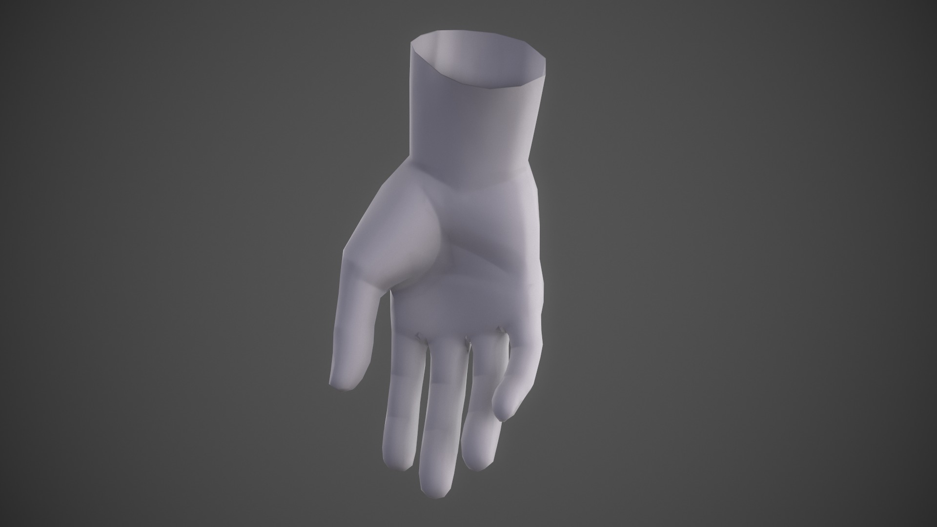 Stylised Hand Low-poly 3D model_4