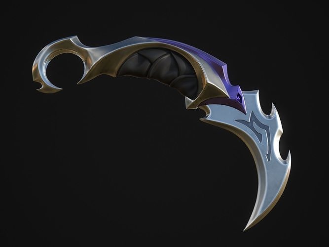 Reaver Karambit Knife Valorant Low-poly 3D model