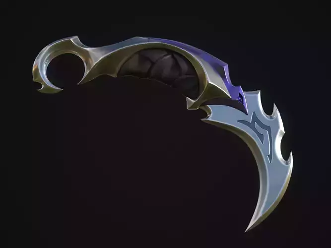 Reaver Karambit Knife Valorant