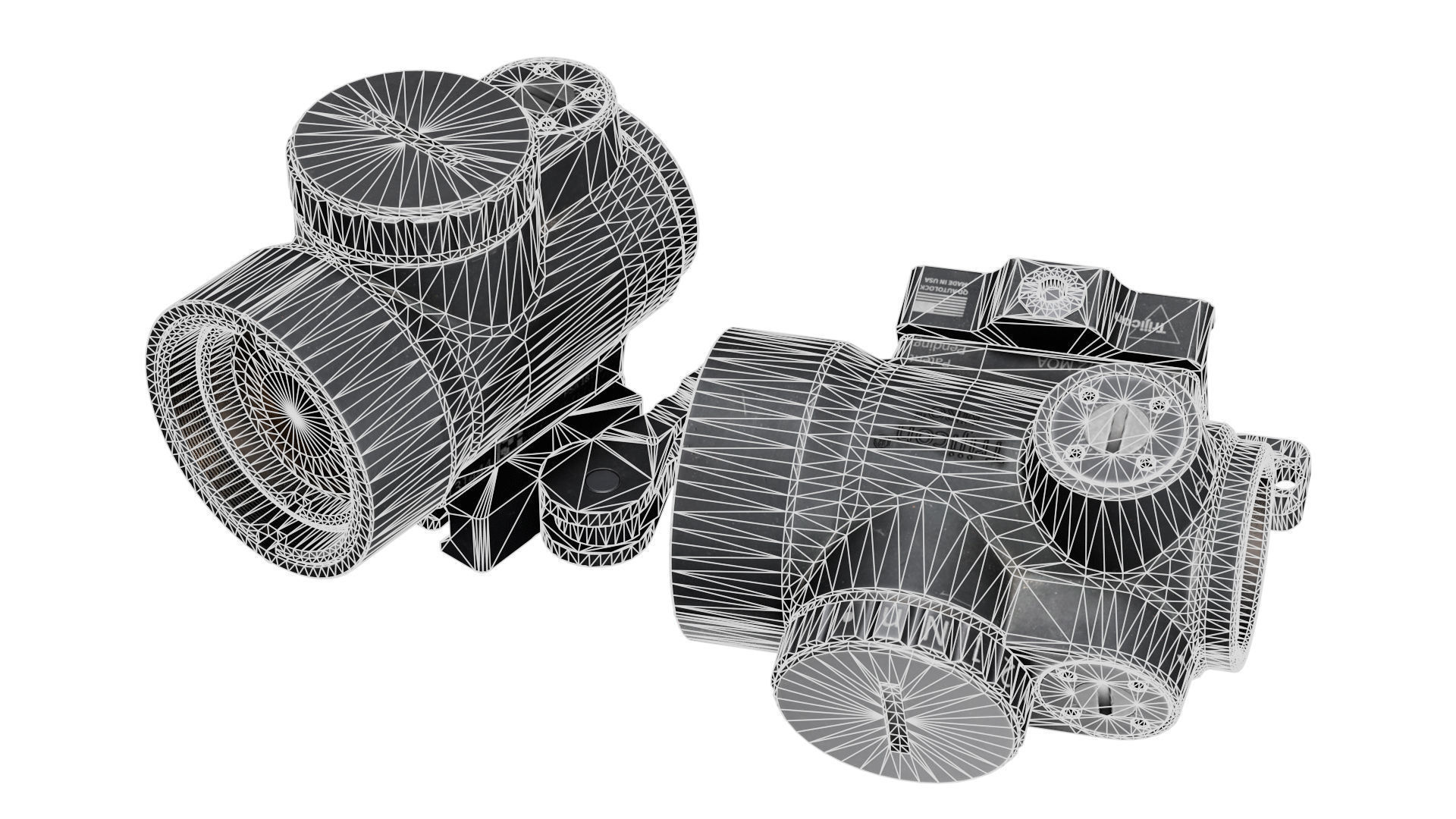 TRIJICON MRO RED DOT Low-poly 3D model_7