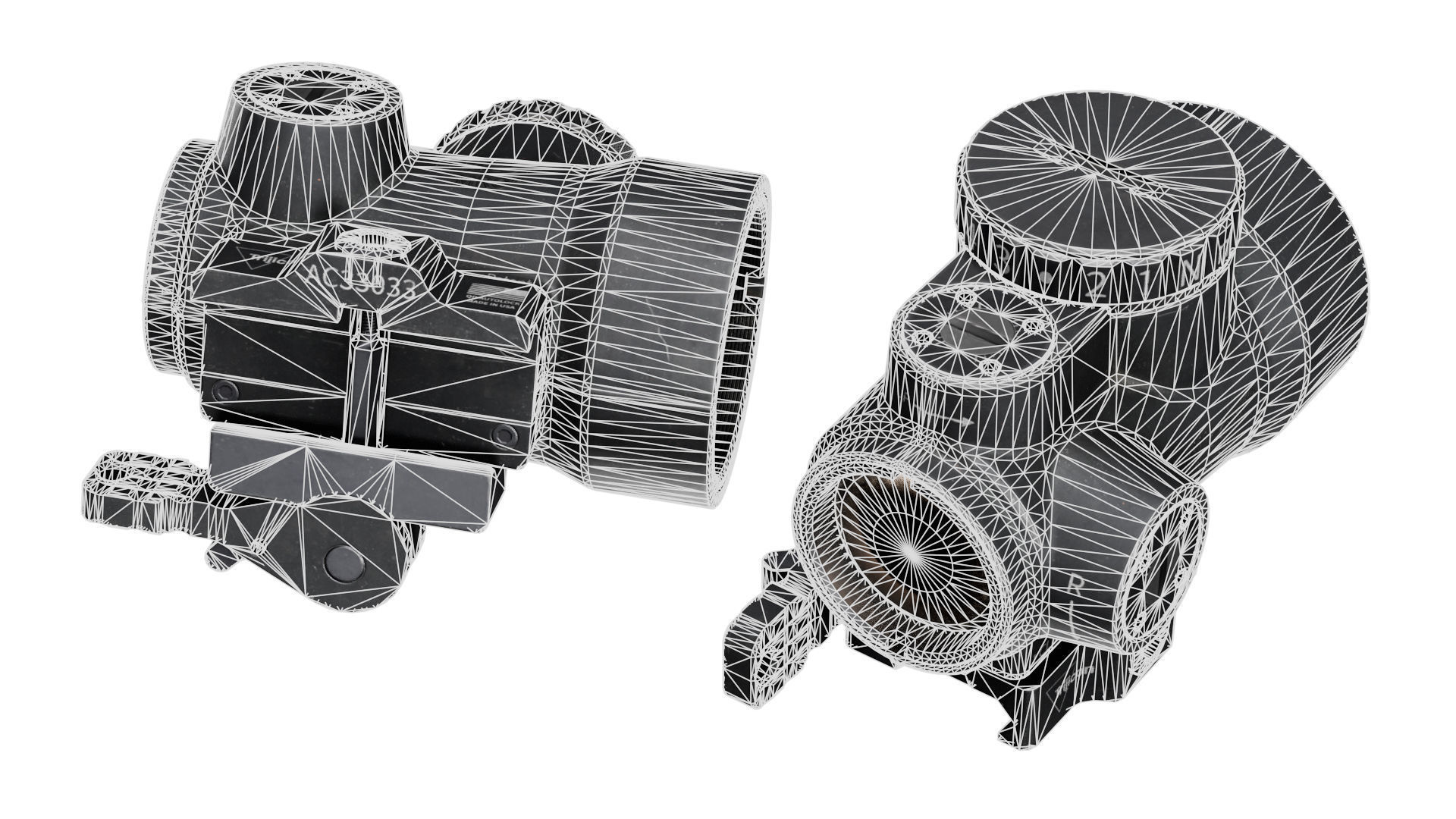 TRIJICON MRO RED DOT Low-poly 3D model_6