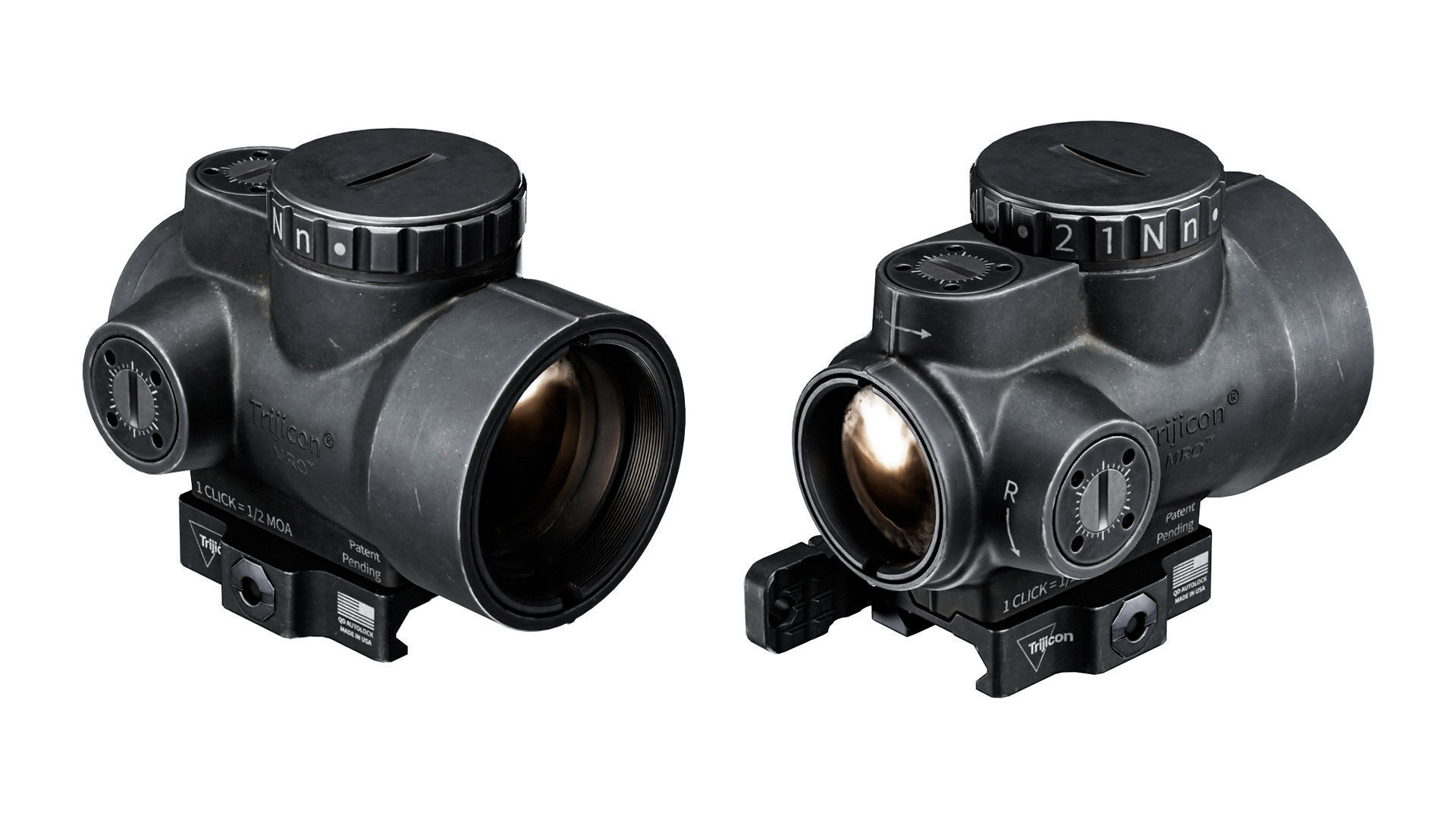 TRIJICON MRO RED DOT Low-poly 3D model_1