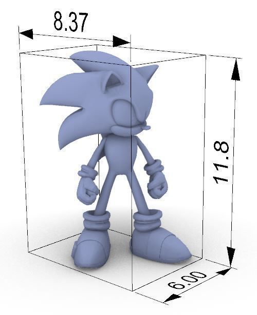 Sonic SEGA giant 3D print model_3